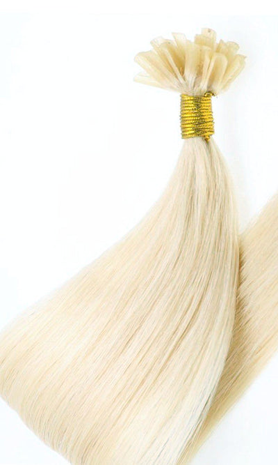 Adhésifs de kératine pour Extensions de Cheveux a Clip Blond Clair