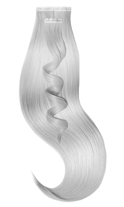 Extensions Adhésives pour Extensions de Cheveux a Clip Blond Argenté